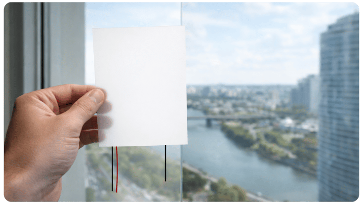 Corte film Switchable PDLC Prueba