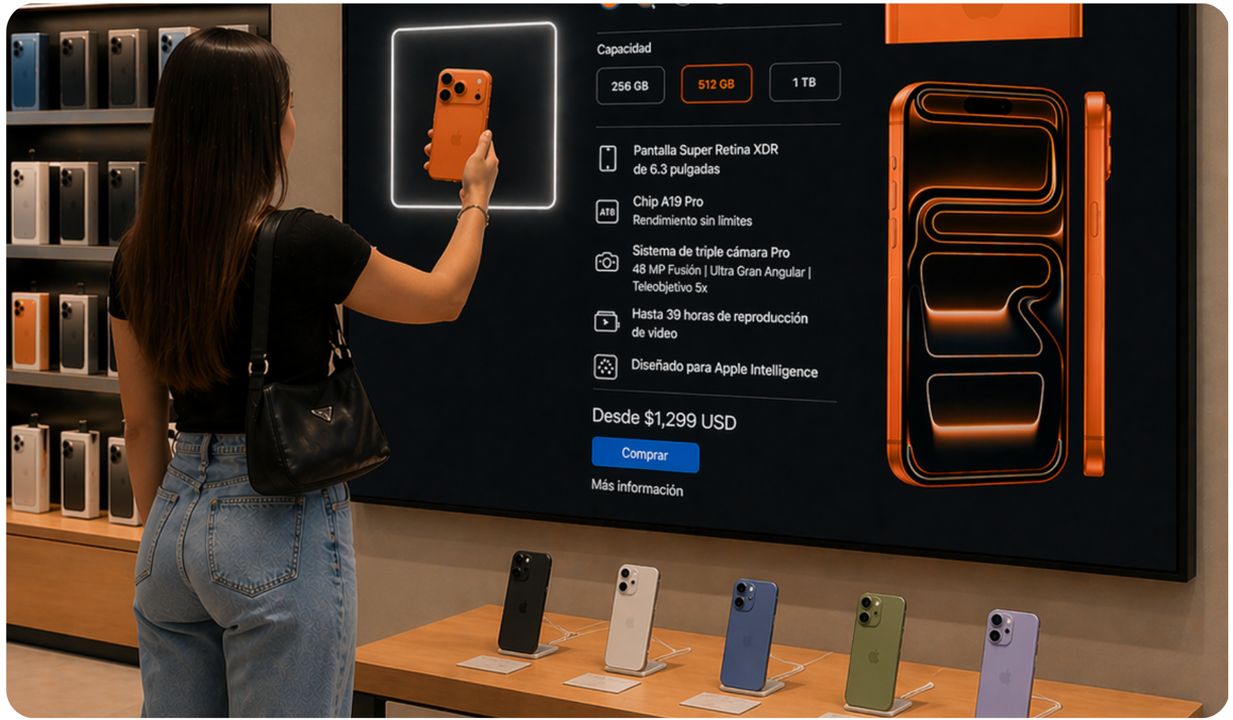 Dinámica retail tienda Iphone