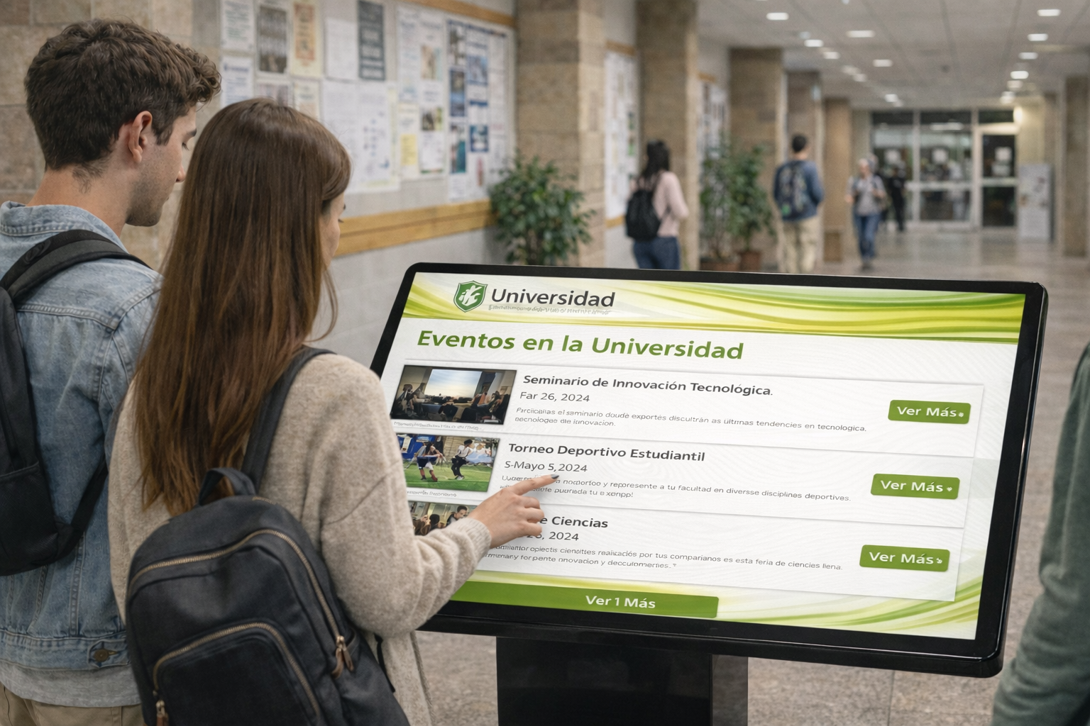 KIosco interactivo Klar integración en universidad IA