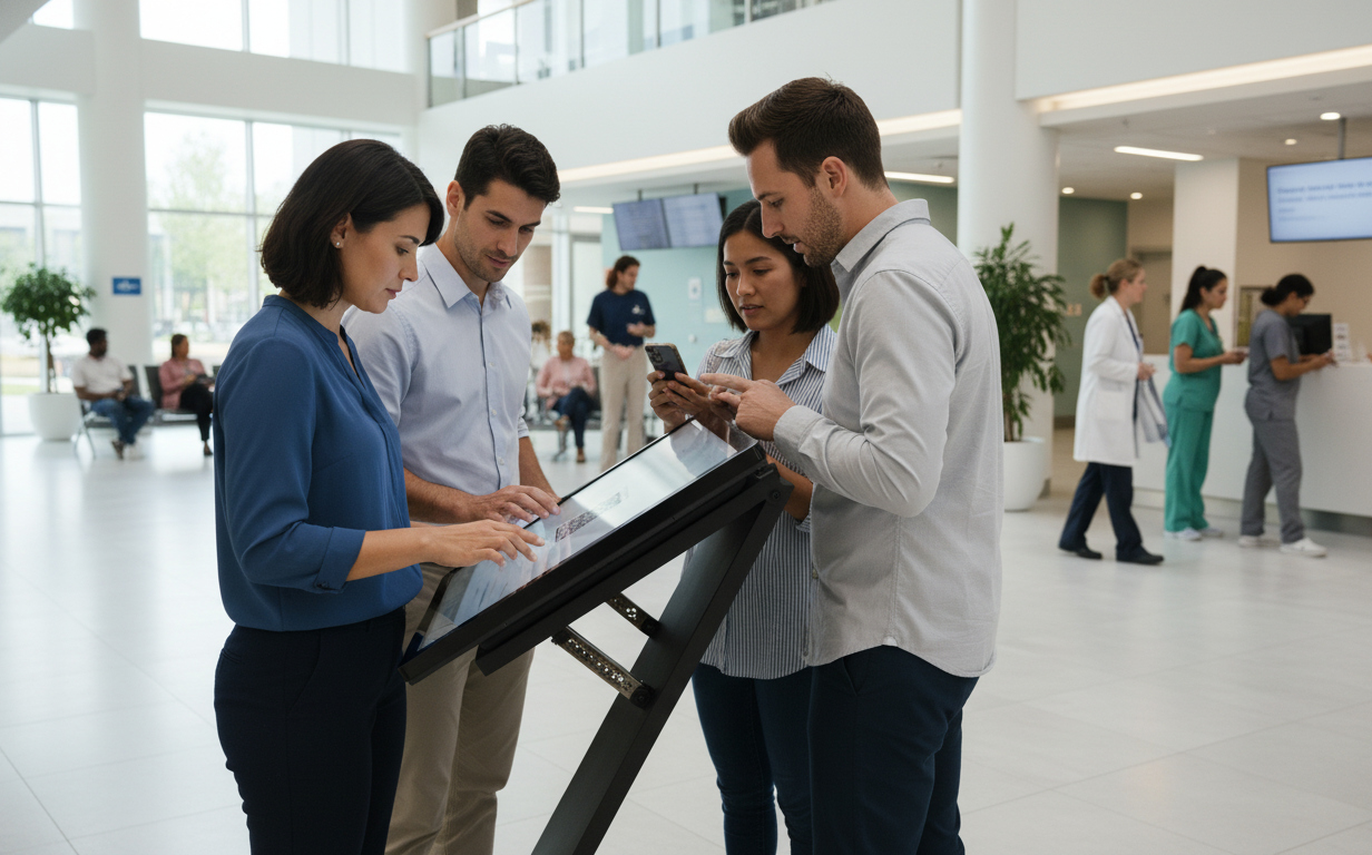 Kiosco dentro de Hospital