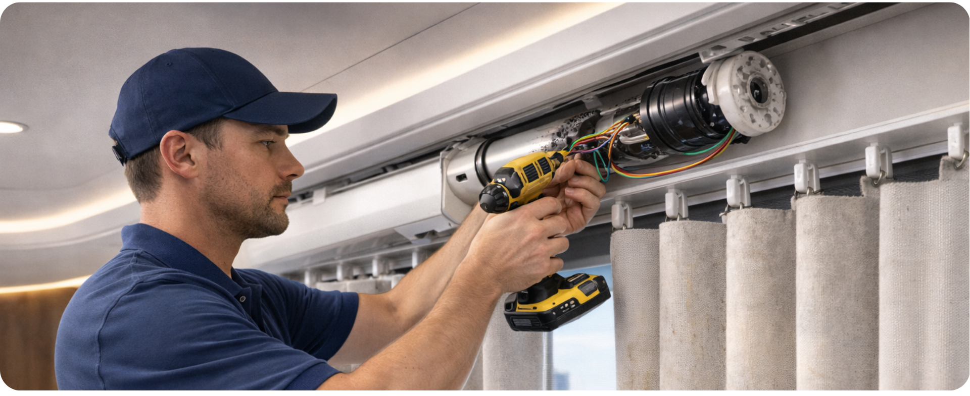 Técnico en motor de cortina