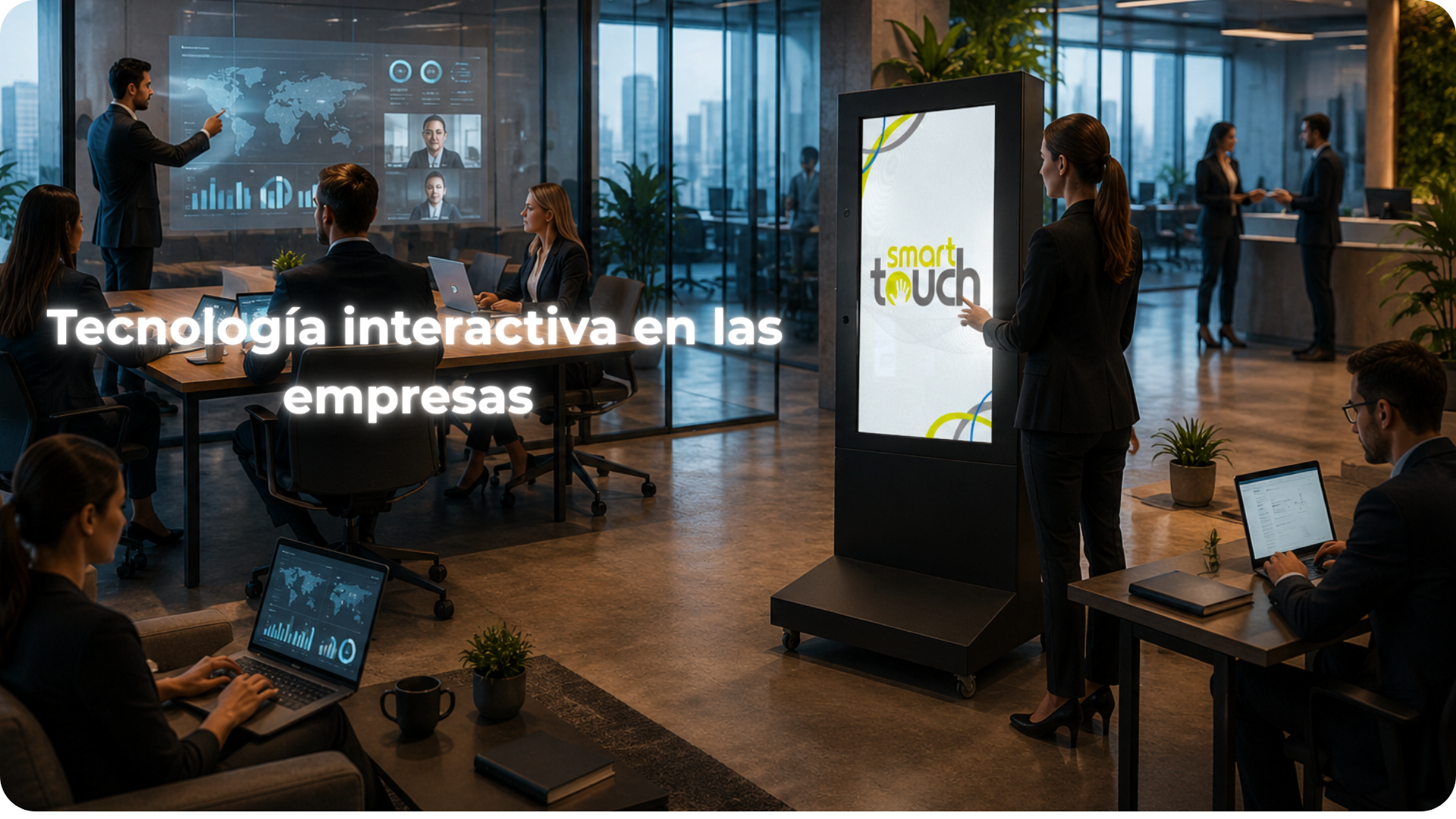 Tecnología interactiva para oficinas